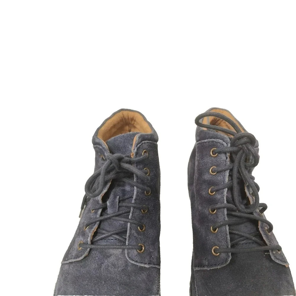 Born Nigel Mens Boot Size 11.5M Shark Blue SUEDE‎ H48332